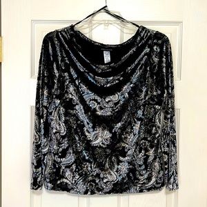 Jones New York blouse, size M, velvet